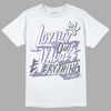 Jordan 5 Retro Low Indigo Haze DopeSkill T-Shirt LOVE Graphic Streetwear  - White