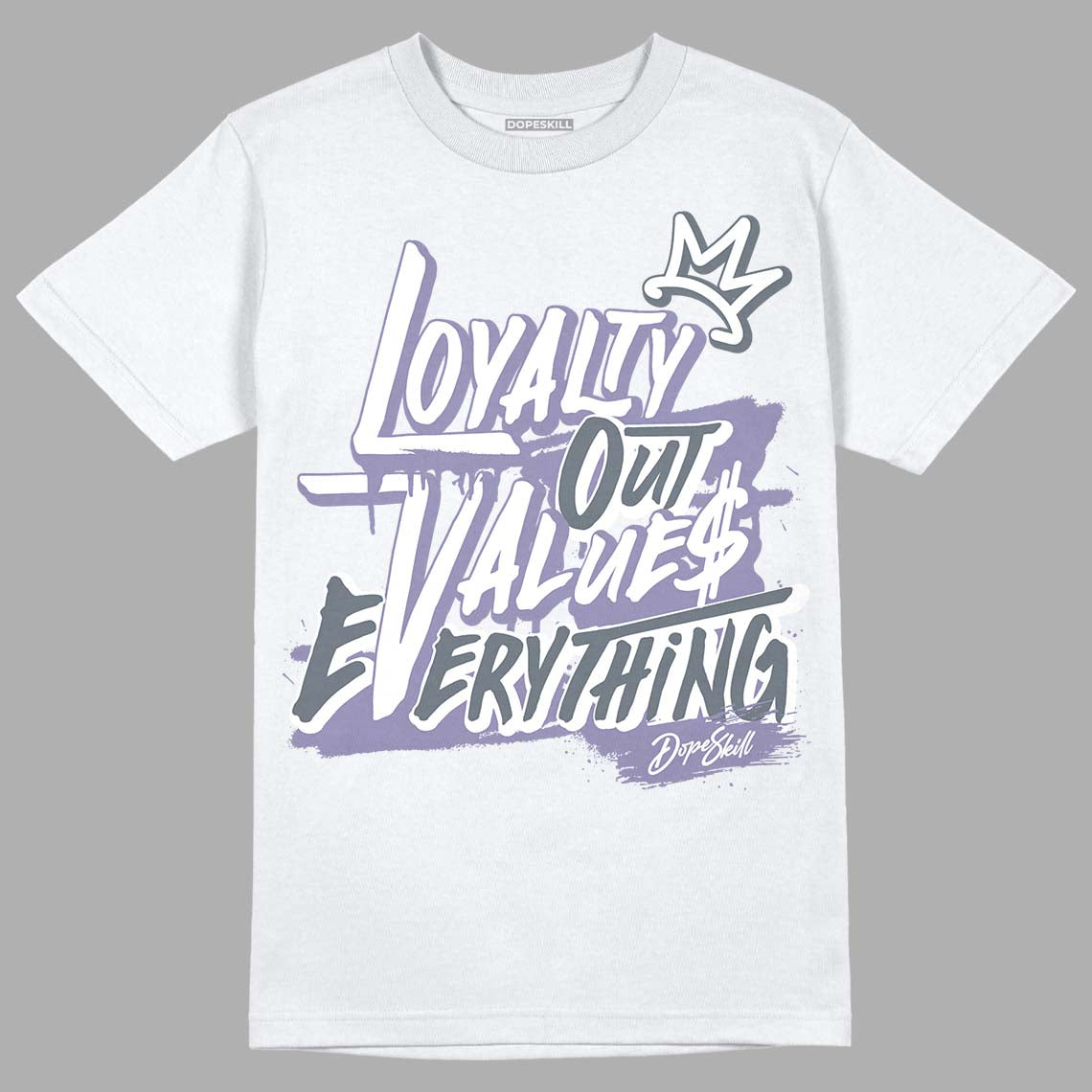 Jordan 5 Retro Low Indigo Haze DopeSkill T-Shirt LOVE Graphic Streetwear  - White