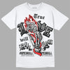 Jordan Spizike Low Bred DopeSkill T-Shirt True Love Will Kill You Graphic Streetwear - White 