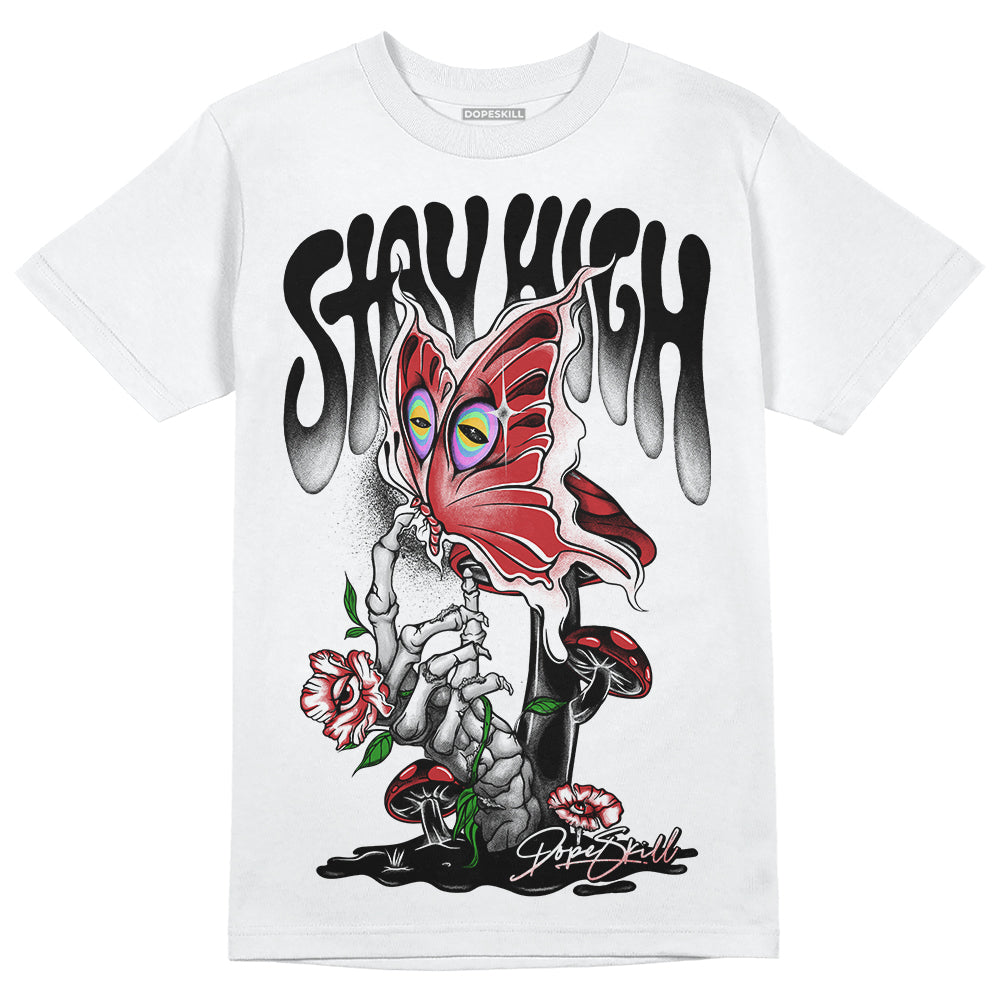 Jordan 12 “Red Taxi” DopeSkill T-Shirt Stay High Graphic Streetwear - WHite