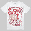 Jordan 4 “Sierra Red" DopeSkill T-Shirt Speak It Graphic Streetwear - White