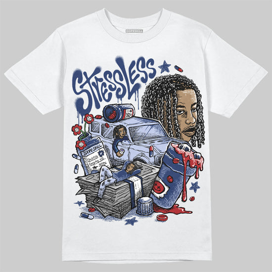 Jordan 6 Retro 'White And Midnight Navy' DopeSkill T-Shirt Stressless Graphic Streetwear - White 