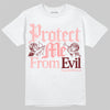 Jordan 3 Retro Valentine's Day Treat Yourself (2025) DopeSkill T-Shirt Protect Me From Evil Graphic Streetwear - White 