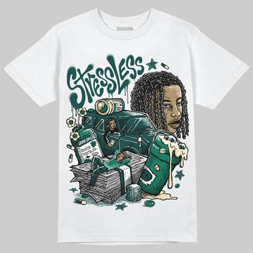 Jordan 4 Retro Oxidized Green DopeSkill T-Shirt Stressless Graphic Streetwear - White