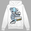 Jordan 13 “Blue Grey” DopeSkill Hoodie Sweatshirt Sneakerhead BEAR  Graphic Streetwear - White 