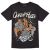 Jordan 1 Retro Low OG Black Cement DopeSkill T-Shirt Queen Of Hustle Graphic Streetwear - Black