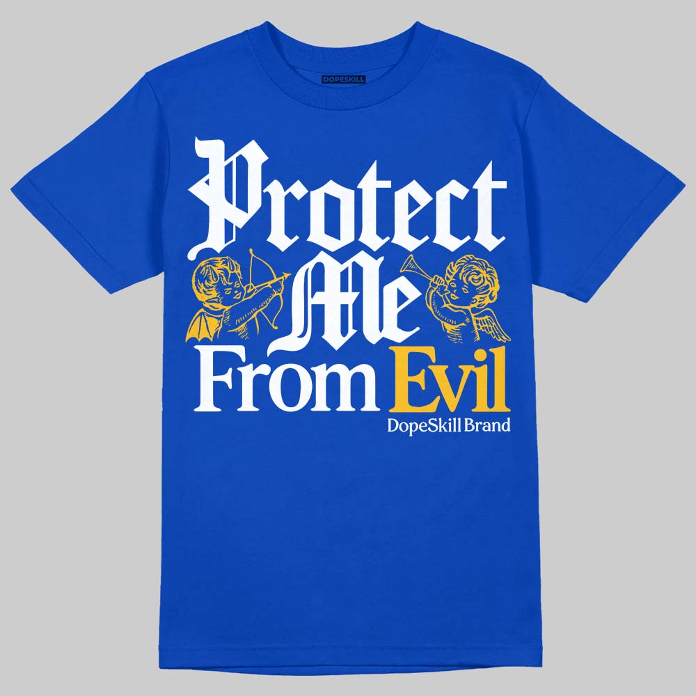 Jordan 12 “Blueberry” DopeSkill Royal T-shirt Protect Me From Evil Graphic Streetwear