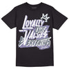 Jordan 5 Retro Low Indigo Haze DopeSkill T-Shirt LOVE Graphic Streetwear  - Black