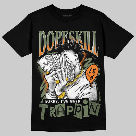 Jordan 4 Retro OG SP Undefeated (2025) DopeSkill T-Shirt Sorry I've Been Trappin Graphic Streetwear - Black