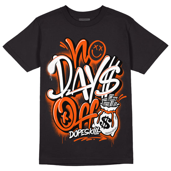 MSCHF Super Normal 2 Orange Milk DopeSkill T-Shirt No Days Off Graphic Streetwear - Black