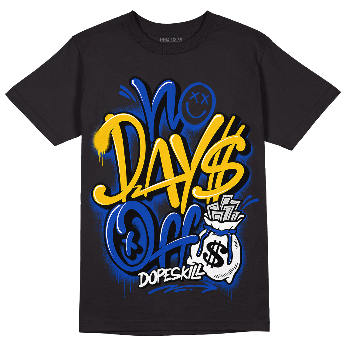 Jordan 14 “Laney” DopeSkill T-Shirt No Days Off Graphic Streetwear - Black