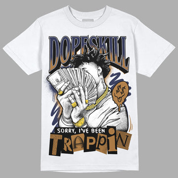 Dunk Low Premium "Tweed Corduroy" DopeSkill T-Shirt Sorry I've Been Trappin Graphic Streetwear - White 