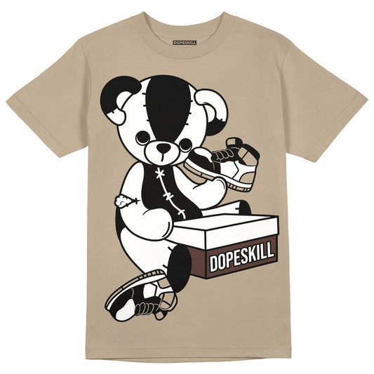 Jordan 1 High OG “Latte” DopeSkill Medium Brown T-shirt Sneakerhead BEAR Graphic Streetwear