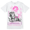 Jordan 4 GS “Hyper Violet” DopeSkill T-Shirt Show Me The Money Graphic Streetwear - White