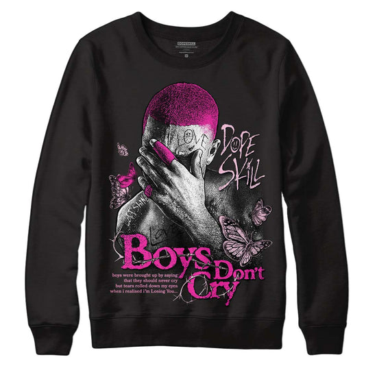 Dunk Low Triple Pink DopeSkill Sweatshirt Boys Don't Cry Graphic Streetwear - Black