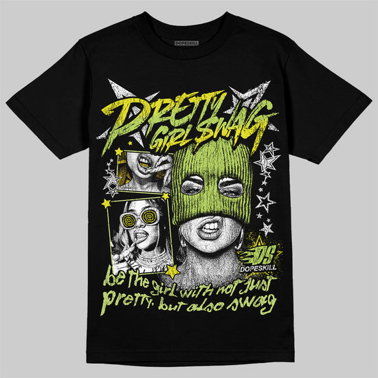 Jordan 13 Retro Bright Cactus DopeSkill T-Shirt Pretty Girl Swag Graphic Streetwear - Black