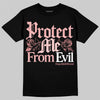 Jordan 3 Retro Valentine's Day Treat Yourself (2025) DopeSkill T-Shirt Protect Me From Evil Graphic Streetwear - Black