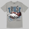 Jordan 12 Retro French Blue (2025) DopeSkill T-Shirt Trust No One Graphic Streetwear - Gravel