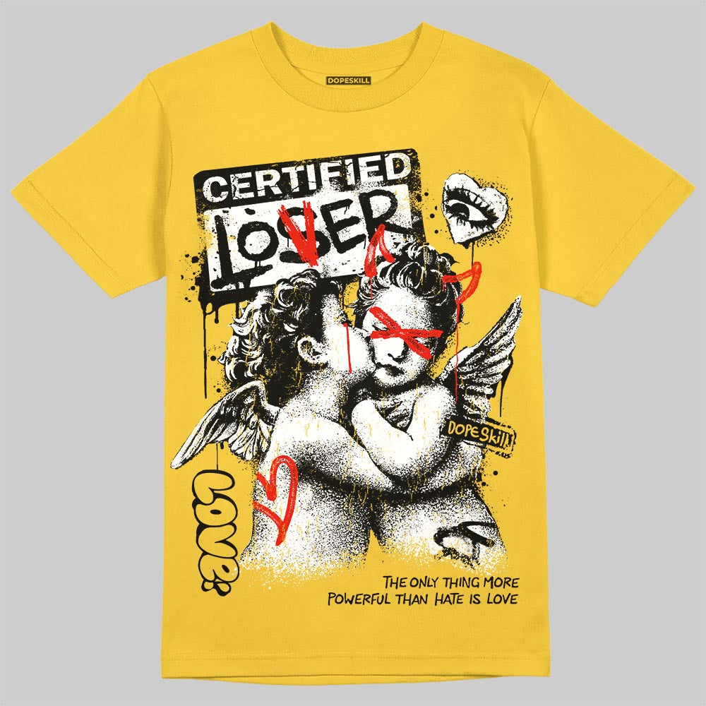 Jordan 4 Thunder DopeSkill T-Shirt Certified Lover Graphic Streetwear - Daisy