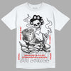 Jordan 2 Retro "Black Cement" DopeSkill T-Shirt Show Me The Money Graphic Streetwear - White