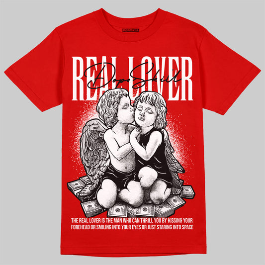 Jordan 11 “Bred Velvet” DopeSkill Red T-shirt Real Lover Graphic Streetwear