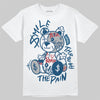 Jordan 12 Retro French Blue (2025) DopeSkill T-Shirt Smile Through The Pain Graphic Streetwear - White