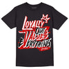 Jordan 1 Retro Low "Black Toe" DopeSkill T-Shirt LOVE Graphic Streetwear - Black