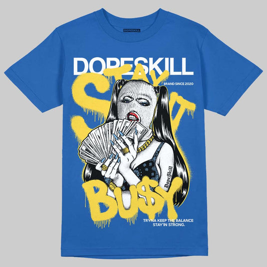 Air Foamposite One “International Blue” DopeSkill Royal T-shirt Stay It Busy Graphic Streetwear 