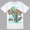 New Balance 9060 “Cyan Burst” DopeSkill T-Shirt True Love Will Kill You Graphic Streetwear - White