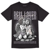 Jordan 2 Cement Grey DopeSkill T-Shirt Real Lover Graphic Streetwear - Black