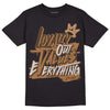 Jordan 3 Retro Palomino DopeSkill T-Shirt LOVE Graphic Streetwear - Black