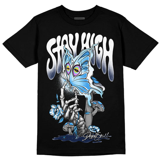 Jordan Spiz’ike Low “White/Obsidian” DopeSkill T-Shirt Stay High Graphic Streetwear - Black