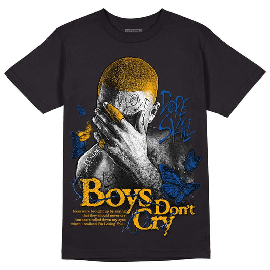 Dunk Blue Jay and University Gold DopeSkill T-Shirt Boys Don't Cry Graphic Streetwear - Black