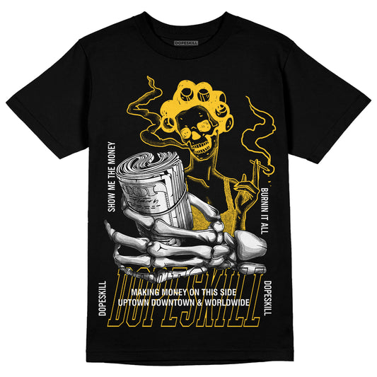 Vivid Sulfur 4s DopeSkill T-Shirt Show Me The Money Graphic