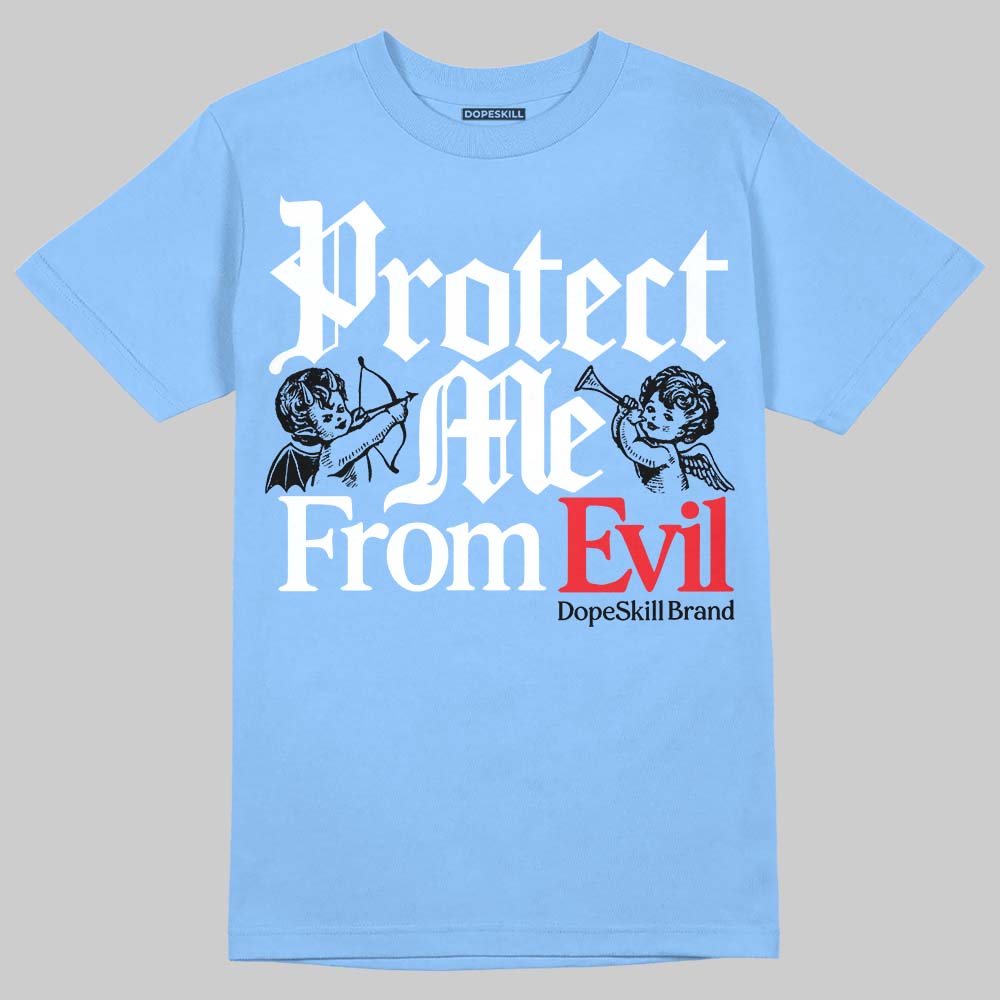 Vans Knu Stack Vintage Satin Dream Blue DopeSkill Blue T-shirt Protect Me From Evil Graphic Streetwear