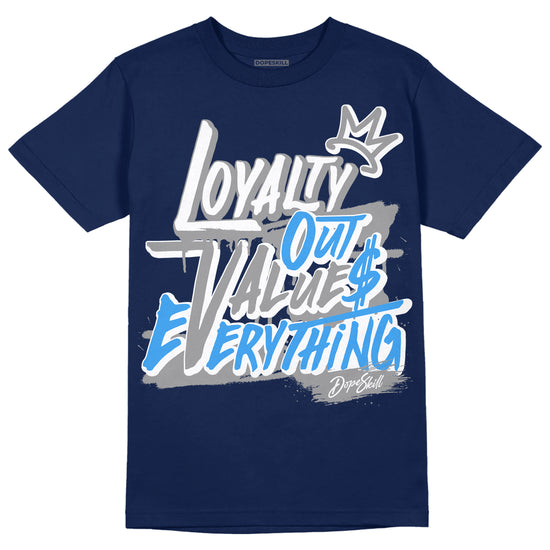 Jordan 3 "Midnight Navy" DopeSkill Navy T-shirt LOVE Graphic Streetwear