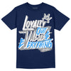 Jordan 3 "Midnight Navy" DopeSkill Navy T-shirt LOVE Graphic Streetwear