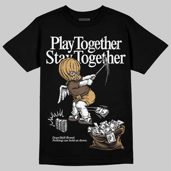 Jordan 5 “Earth/Metallic Gold” DopeSkill T-Shirt Play together, Stay together Garaphic Streetwear - Black