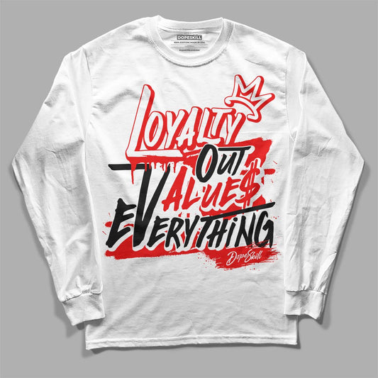 Jordan 12 “Cherry” DopeSkill Long Sleeve T-Shirt LOVE Graphic Streetwear - White
