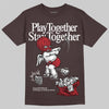 SoleFly x Air Jordan 12 Retro SP 'Cafecito/Baroque Brown' DopeSkill T-Shirt Play together, Stay together Graphic Streetwear - Dark Chocolate