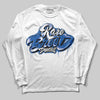 Jordan 12 “Blueberry” DopeSkill Long Sleeve T-Shirt Rare Breed Type Graphic Streetwear - White