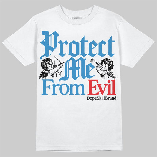 Jordan 3 Retro OG Rare Air DopeSkill T-Shirt Protect Me From Evil Graphic Streetwear - White
