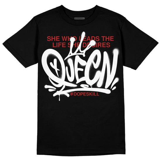 Jordan 14 "Black/White" DopeSkill T-Shirt Queen Graphic Streetwear - Black 