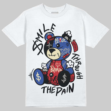 Jordan 4 “Rare Air” DopeSkill T-Shirt Smile Through The Pain Graphic Streetwear - White