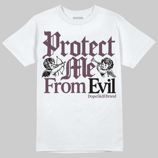 A Ma Maniére x Air Jordan 5 “Violet Ore” DopeSkill T-Shirt Protect Me From Evil Graphic Streetwear - White