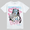 Jordan 1 Low SE Paw Print Pink Foam DopeSkill T-Shirt Stay It Busy Graphic Streetwear - WHite 