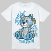 Jordan 4 Denim “Worn Blue” DopeSkill T-Shirt Smile Through The Pain Graphic Streetwear - White