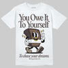 SoleFly x Air Jordan 12 Retro SP 'Cafecito/Baroque Brown' DopeSkill T-Shirt Owe It To Yourself Graphic Streetwear - White