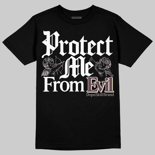 A Ma Maniére x Air Jordan 5 “Violet Ore” DopeSkill T-Shirt Protect Me From Evil Graphic Streetwear - black