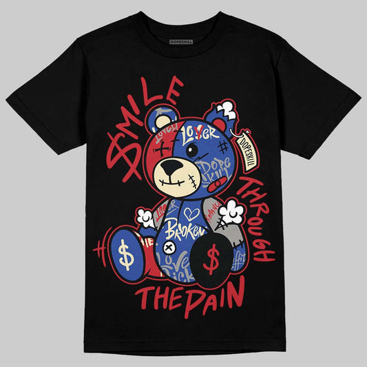 Jordan 4 “Rare Air” DopeSkill T-Shirt Smile Through The Pain Graphic Streetwear - Black